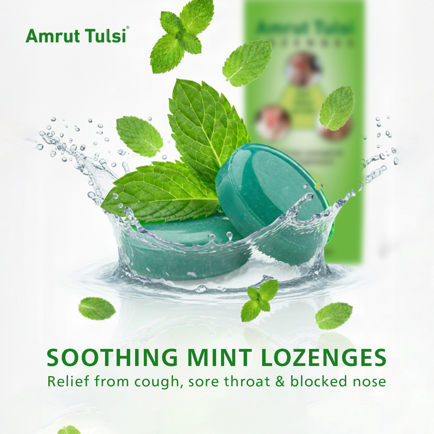 Amrut Tulsi Lozenges Mint