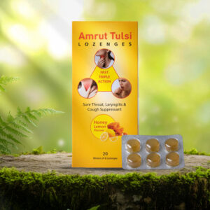 Amrut Tulsi Lozenges – Honey Lemon